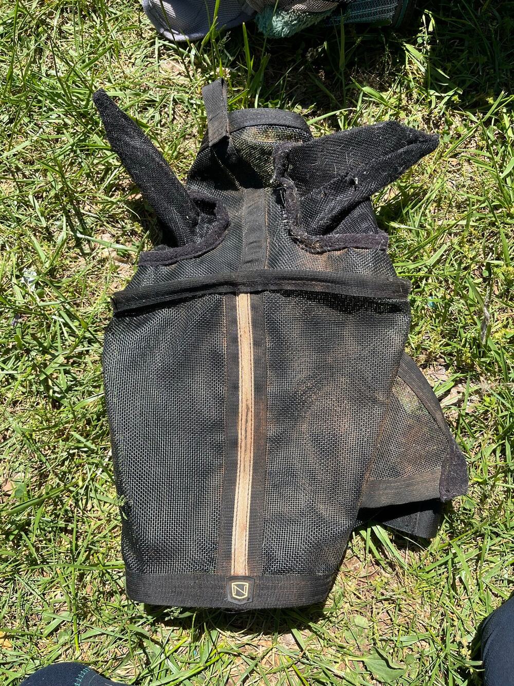 Noble Outfitters Guardsman Fly Mask (Black) size large